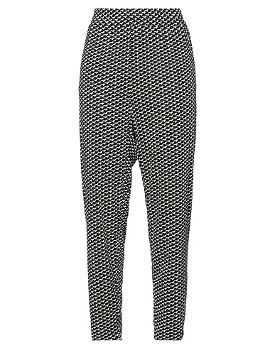 SEVENTY VENEZIA Casual pants Black 95% Polyester, 5% Elastane