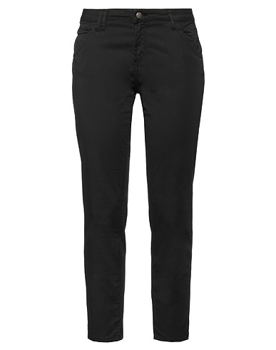 ROŸ ROGER'S Casual trouser Black 97% Cotton, 3% Elastane