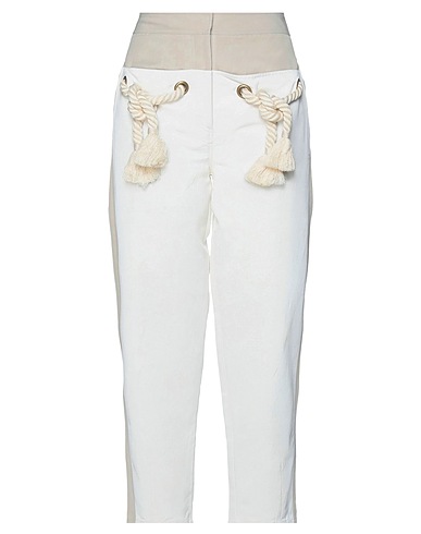 STELLA McCARTNEY Casual trouser Beige 40% Polyamide, 36% Cotton, 24% Linen