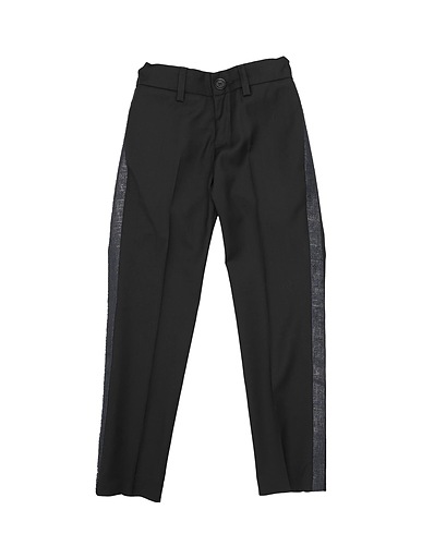 TAGLIATORE Casual trouser Black 100% Virgin Wool, Polyester