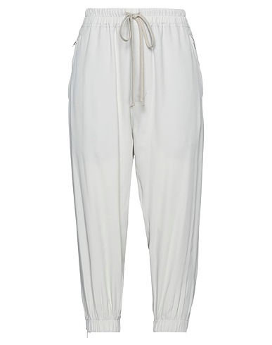 RICK OWENS Casual pants Light grey 62% Acetate, 38% Silk