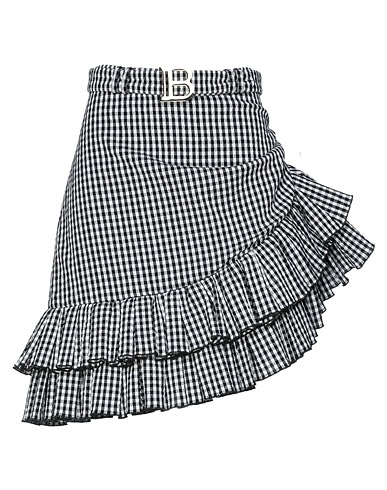 BALMAIN ミニスカート ブラック GIZA45コットン 93% / ナイロン 6% / ポリウレタン 1%
