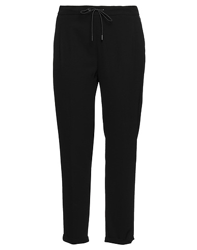 FABIANA FILIPPI Casual trouser Black 50% Virgin Wool, 50% Viscose, Ecobrass