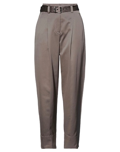 BRUNELLO CUCINELLI Casual pants Taupe 67% Silk, 33% Cotton, Brass