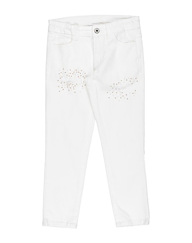 PLEASE Casual trouser White 98% Cotton, 2% Elastane