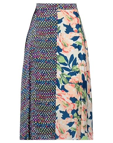 DURO OLOWU Midi skirt Midnight blue Silk