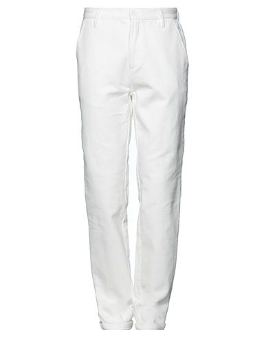 LE MONT ST MICHEL Pantalone Bianco 100% Cotone