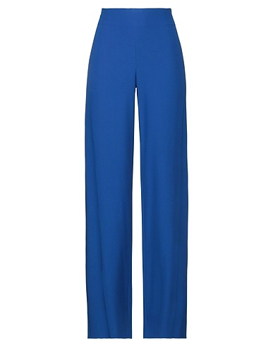 BOTONDI COUTURE Casual trouser Bright blue 55% Viscose, 45% Acetate