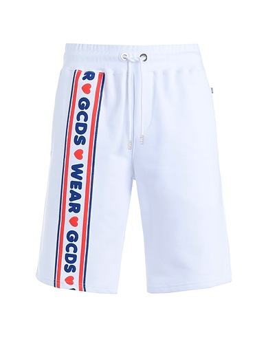 GCDS Pantalone felpa Bianco 100% Cotone riciclato
