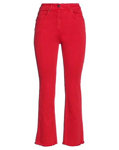 CLIPS MORE Bootcut Jeans Red 92% Cotton, 5% Polyester, 3% Elastane
