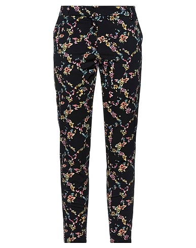 MESSAGERIE Casual pants Black 98% Cotton, 2% Elastane