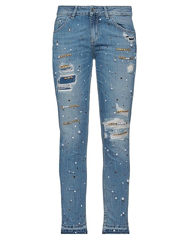 LIU •JO Denim pants Blue 98% Cotton, 2% Elastane