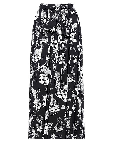 BOUTIQUE MOSCHINO Langer Rock Schwarz 98% Polyester, 2% Andere Fasern