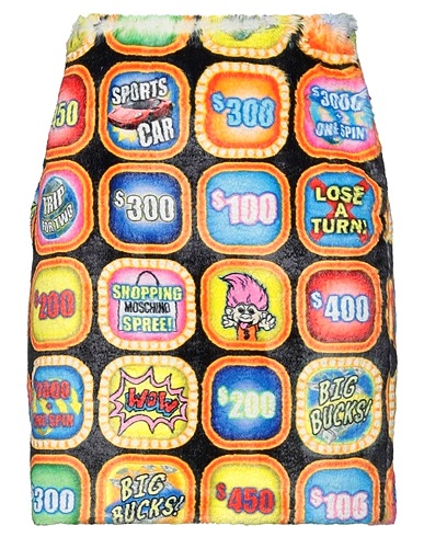 MOSCHINO Mini skirt Black 89% Polyester, 11% Polyurethane