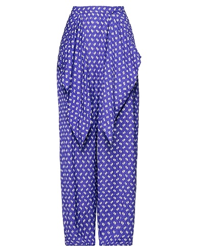 KENZO Casual pants Purple 51% Viscose, 49% Linen