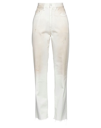 (+) PEOPLE ストレートレッグ AVORIO コットン 100%