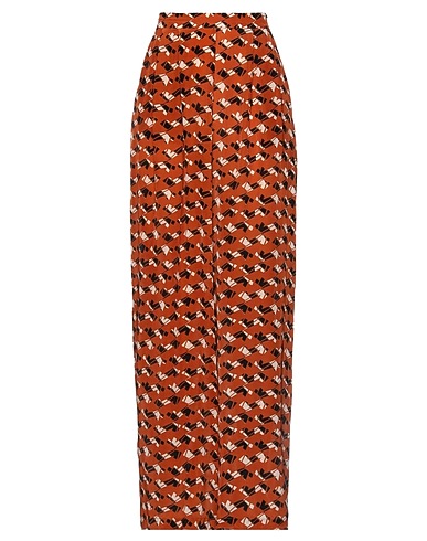 EMMA & GAIA RED Casual pants Rust 100% Viscose