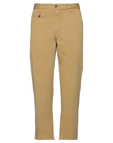 DANIELE ALESSANDRINI HOMME Casual pants Camel 97% Cotton, 3% Elastane