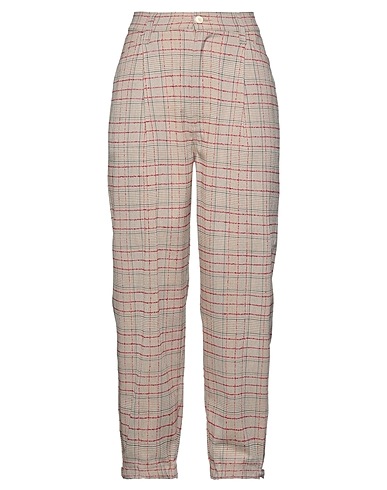 (+) PEOPLE Casual pants Beige 51% Viscose, 46% Polyester, 2% Elastane, 1% Polyamide