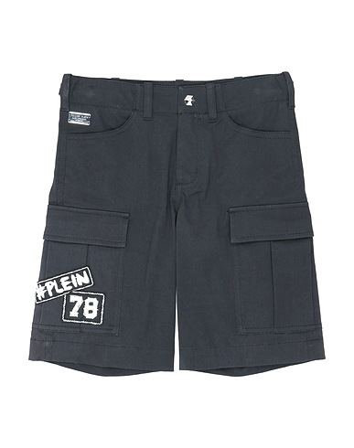 PHILIPP PLEIN Shorts & Bermuda Black 97% Cotton, 3% Elastane