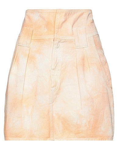 (+) PEOPLE Denim skirt Apricot 100% Cotton