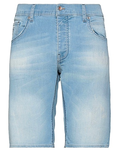 FIFTY FOUR Denim shorts Blue 98% Cotton, 2% Elastane