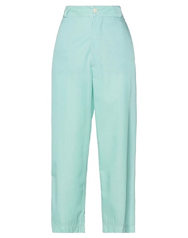 (+) PEOPLE Casual pants Light green 50% Cotton, 50% Cupro