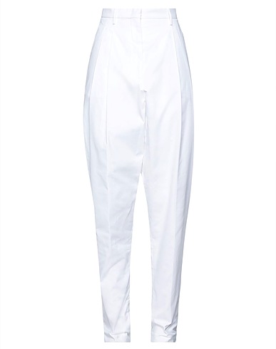 N°21 Casual pants White 100% Cotton