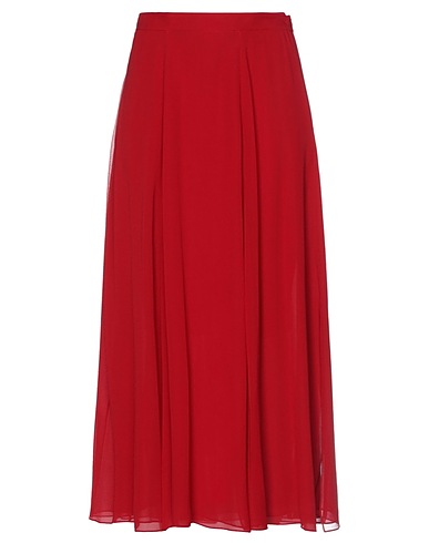 MAX MARA Юбка миди Красный 100% Шелк