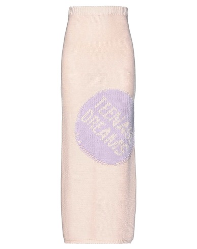 RAF SIMONS ロングスカート ライトピンク ウール 100%