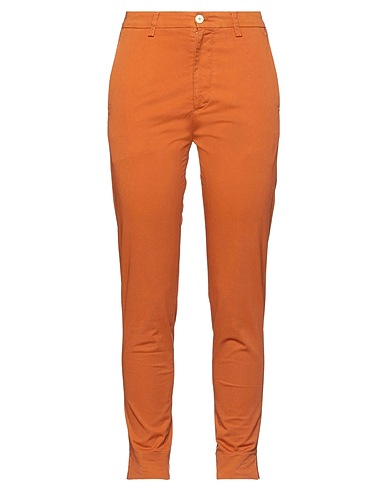 (+) PEOPLE Pantalone Cuoio 97% Cotone, 3% Elastan