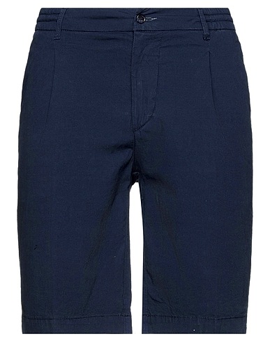 0/ZERO CONSTRUCTION Shorts & Bermuda Blu notte 97% Cotone, 3% Elastan