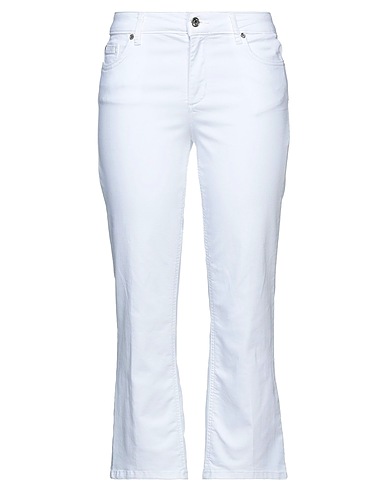 LIU •JO Casual trouser White 67% Cotton, 29% Polyester, 4% Elastane