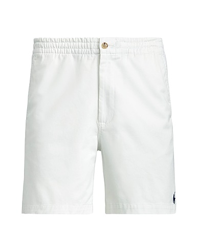 POLO RALPH LAUREN Shorts & Bermuda 6-INCH POLO PREPSTER TWILL SHORT
 Off white 97% Cotton, 3% Elastane