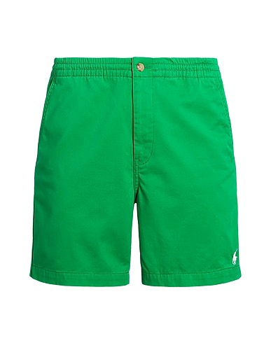 POLO RALPH LAUREN Shorts & Bermuda 6-INCH POLO PREPSTER TWILL SHORT
 Emerald green 97% Cotton, 3% Elastane