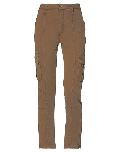MANILA GRACE Casual pants Camel 98% Cotton, 2% Elastane