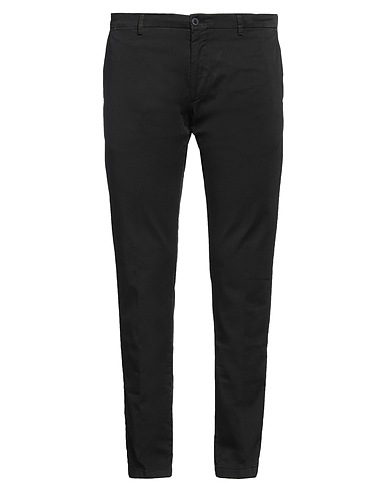 MARTIN ZELO Pantalone Nero 98% Cotone, 2% Elastan