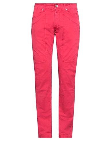 JECKERSON Casual trouser Red 97% Cotton, 3% Elastane