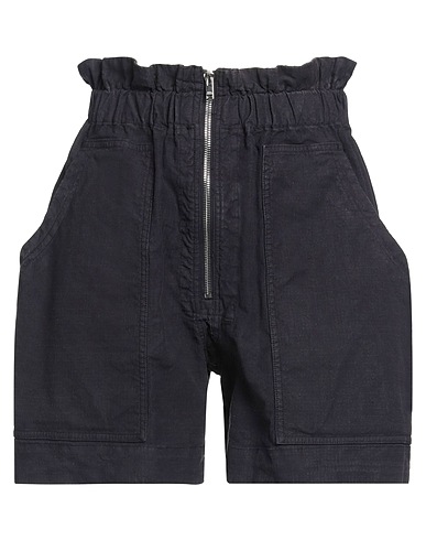 MARANT ÉTOILE Shorts & Bermuda Viola scuro 51% Lino, 47% Cotone, 2% Elastan