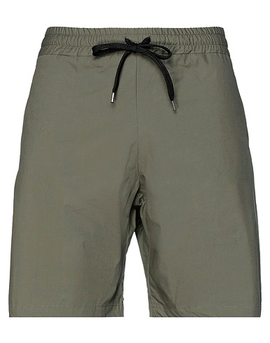 THE EDITOR Shorts & Bermuda Military green 100% Cotton