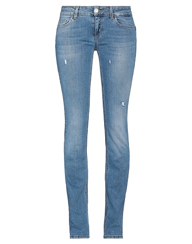 LIU •JO Denim trousers Blue 98% Cotton, 2% Elastane