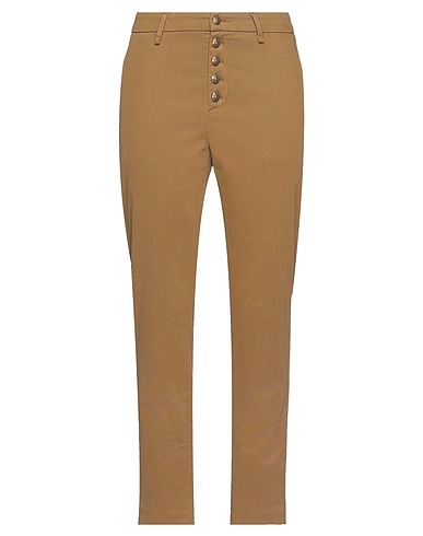 DONDUP Casual trouser Khaki 68% Cotton, 27% Lyocell, 5% Elastane