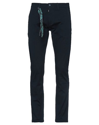 TRĒZ Casual trouser Midnight blue 98% Cotton, 2% Elastane