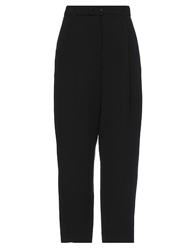 SEVENTY VENEZIA Casual trouser Black 73% Lyocell, 27% Linen