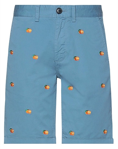 SUN 68 Shorts & Bermuda Slate blue 97% Cotton, 3% Elastane