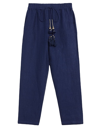 CHRISTIAN PELLIZZARI Pantalone Blu 100% Lino