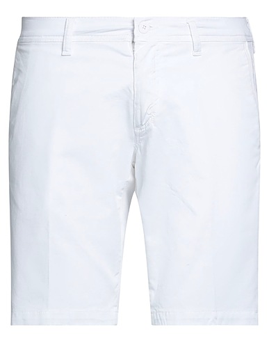 MARTIN ZELO Shorts & Bermuda White 98% Cotton, 2% Elastane