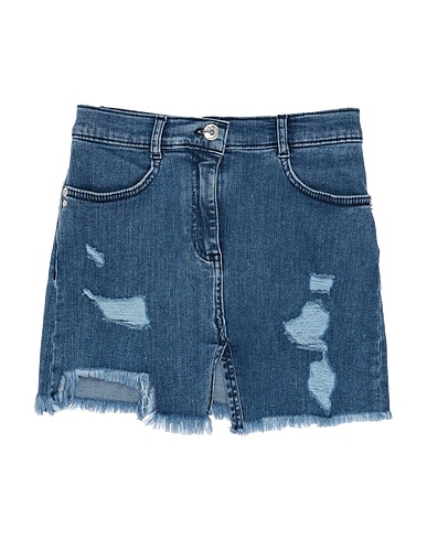 PATRIZIA PEPE Gonna jeans Blu 98% Cotone, 2% Elastan