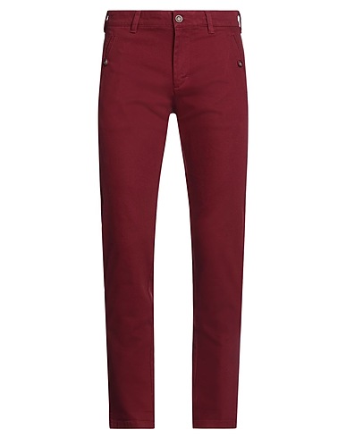 HARMONT & BLAINE Casual trouser Burgundy 98% Cotton, 2% Elastane