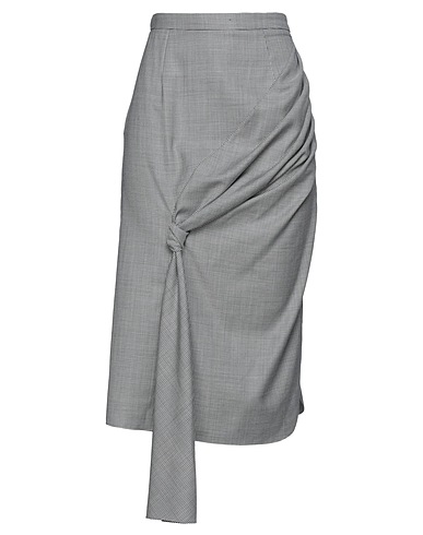 SNOW XUE GAO Midi skirt Black 74% Wool, 26% Other Fibres
